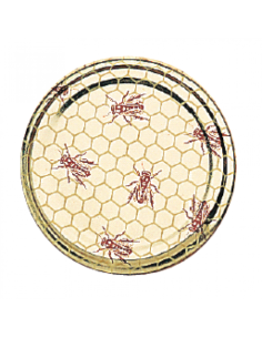 Couvercle TO 82 "Alvéoles et abeilles"