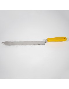 Couteau à désoperculer mallard, 2 côtés dentelés